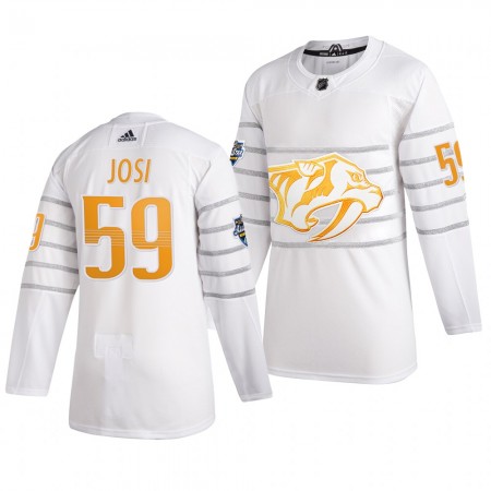 Miehille NHL Nashville Predators Pelipaita Roman Josi 59 Valkoinen 2020 NHL All-Star Adidas Authentic